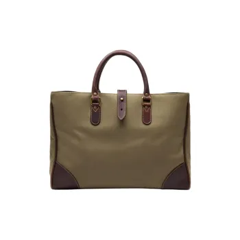 ETTINGER Canvas Bag, Tote Bag, Shopping Bag, Shoulder Bag, Crossbody Bag, Handbag Unisex Olive Green