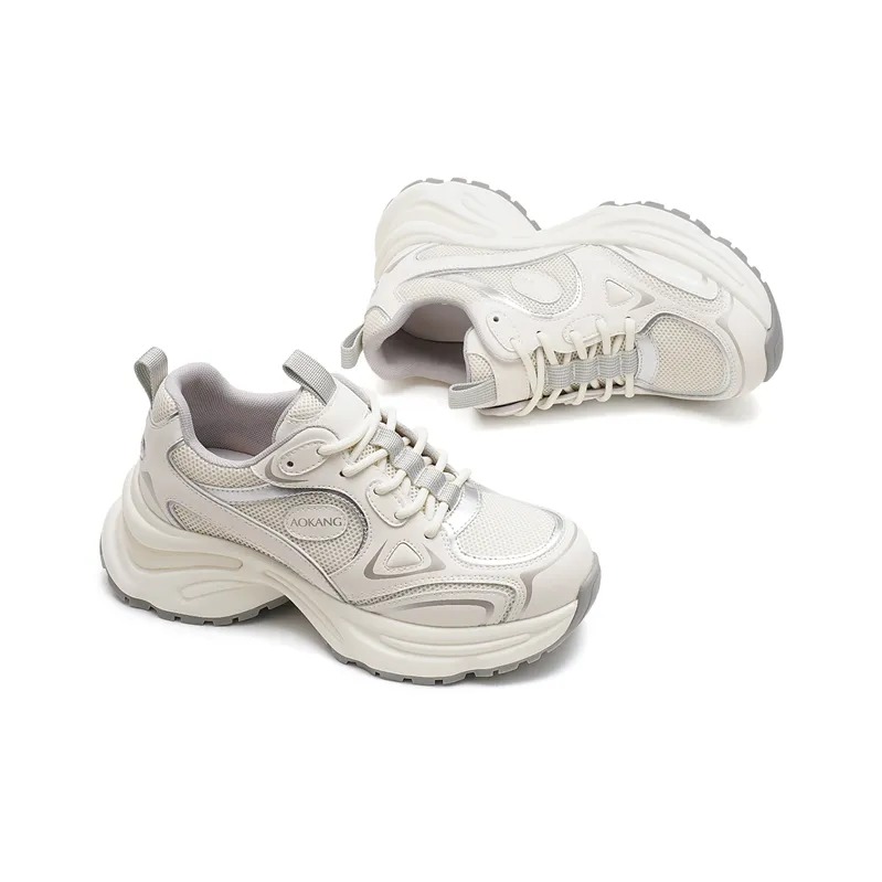 AOKANG Slip Resistant Low Top Chunky Sneakers Women's-7