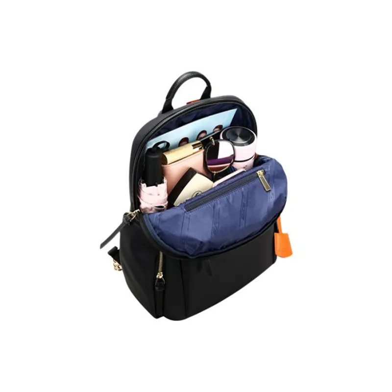BOPAI Fabric Couple Backpack Laptop Bag Regular Women's Black/Pink-3