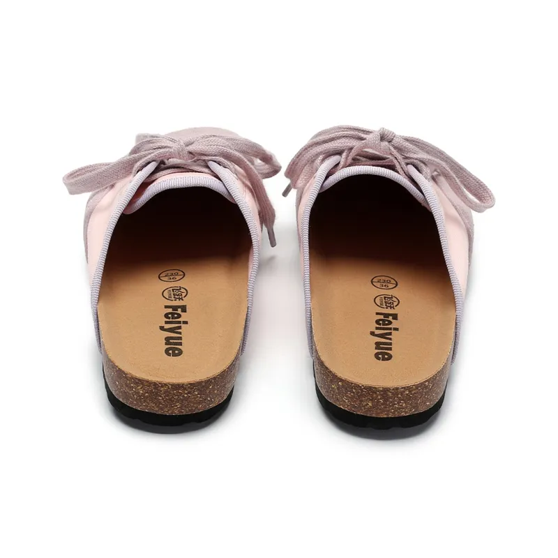 Feiyue Quiet Abrasion Resistant Slip Resistant Wrap toe Slippers Women's-22