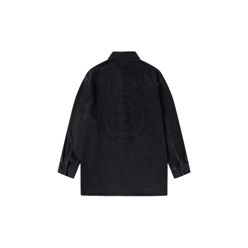 GF Ferré Denim Jacket Unisex Black Gray-1