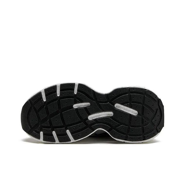 IG+GI Cushioning Slip Resistant Breathable Coverage Lightweight Low Top Chunky Sneakers Men's Black Silver-4