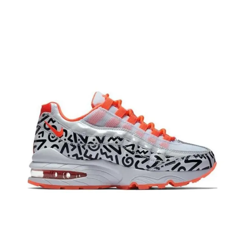 Nike Air Max 95 White Black Crimson GS-6
