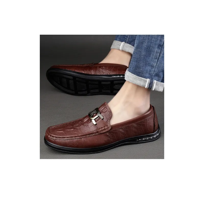 CKVUSAMG Gommino Loafers Unisex Black/Burgundy/Scarlet-11