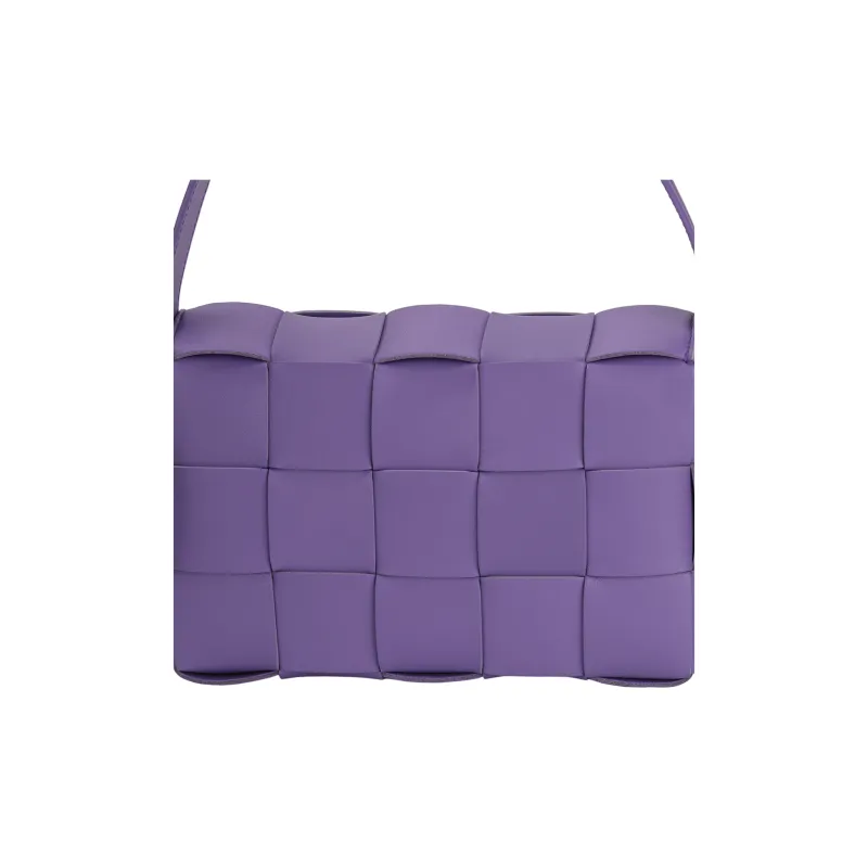 Bottega Veneta CASSETTE Sheepskin Tofu Bag, Handheld Bag, Shoulder Bag, Crossbody Bag Regular Women's Purple-7