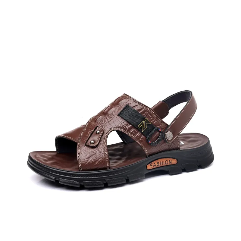 Bindu Beach Sandals Men Black/Brown-5