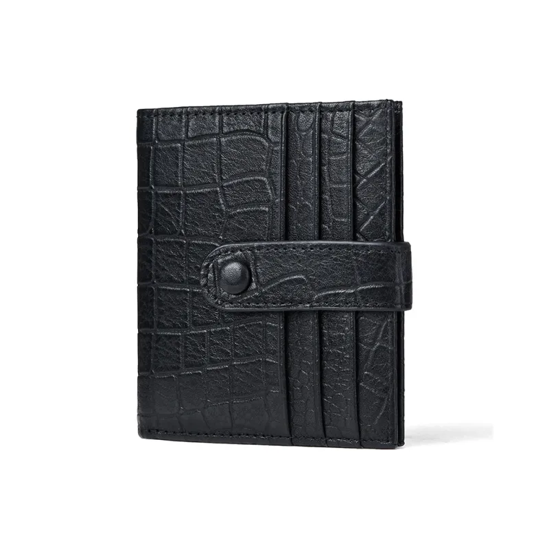 BOSTANTEN Cow Leather Card Holder Regular Men's Black-3