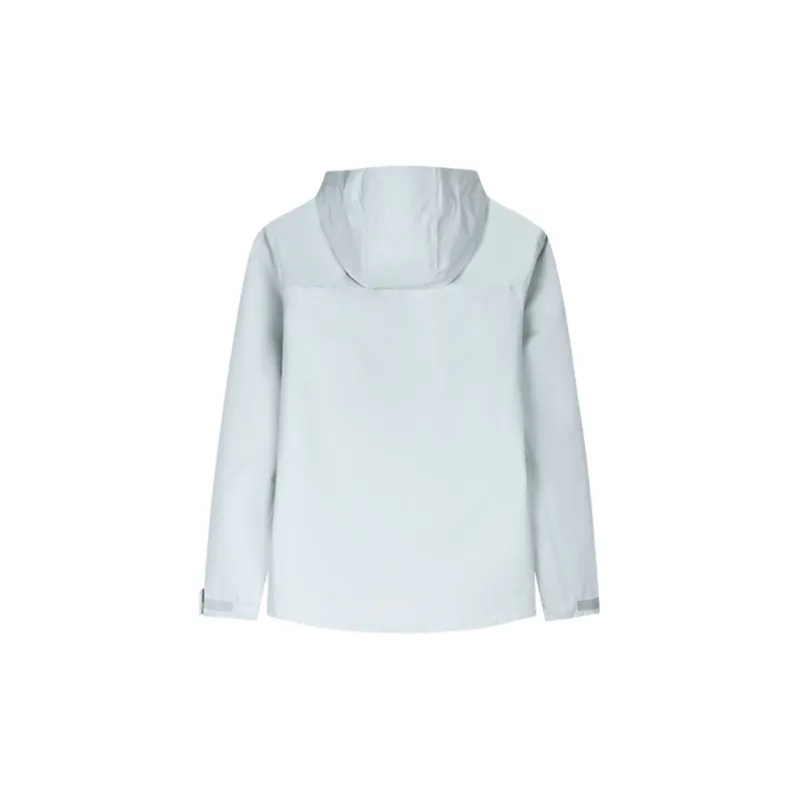 Anta Outdoor Collection Waterproof And Windproof Windbreaker Jacket Women's Sand Grain Gray-1