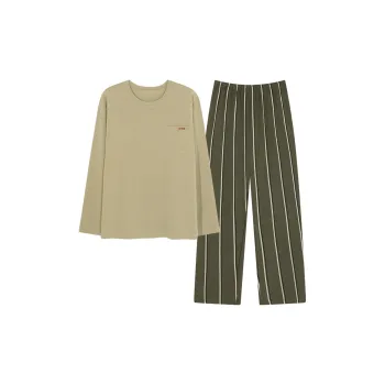 Follow The United States Pajama Set Men's Army Green