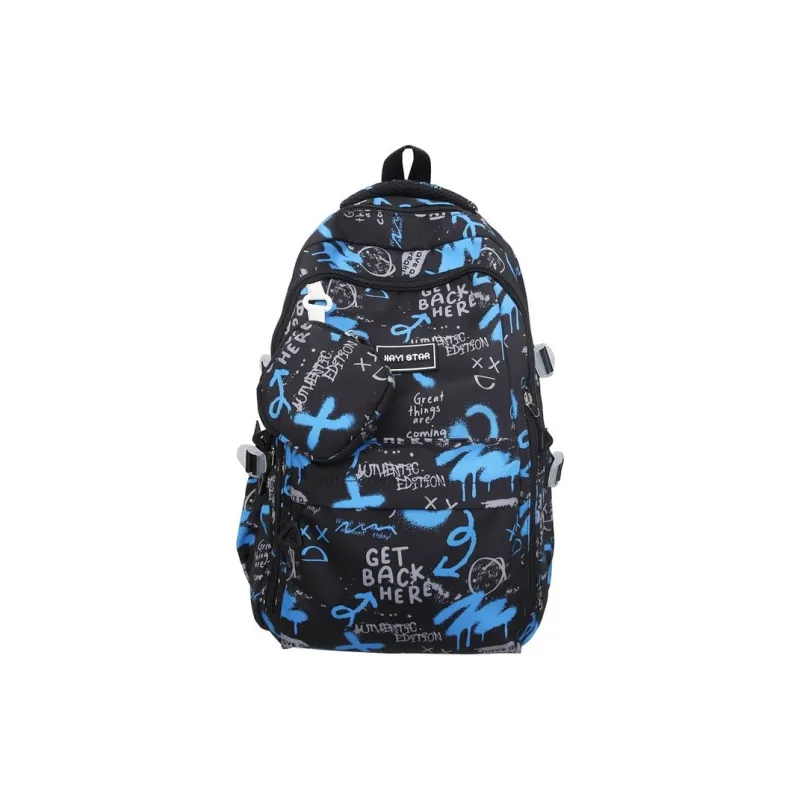 Dusen Kangaroo Nylon Backpack Regular Unisex Black/Gray/Red/Blue/Royal Blue-8