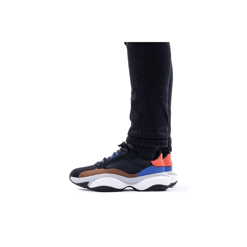 PUMA Alteration Premium Leather Black Blue Red-5