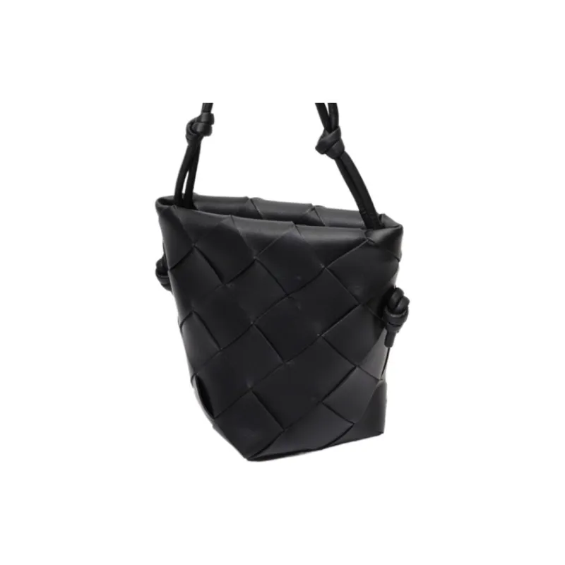 Bottega Veneta Sheepskin Shoulder Bag Mini Women's Black-1