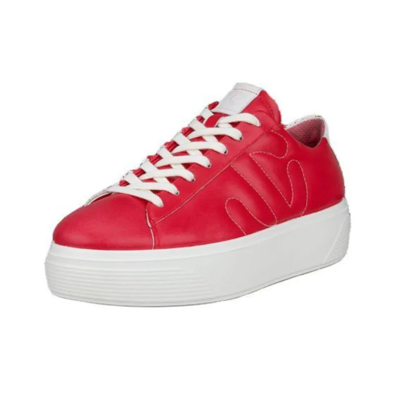 Ecco Low Top Skateboard Shoes Women's Berry Tea-1