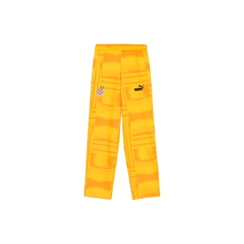 PUMA FTBLCULTURE Knitted Sports Pants Men's Bailey Yellow