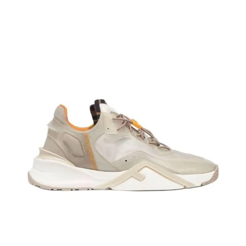 FENDI Runner Low Top Ash Grey/Orange-1