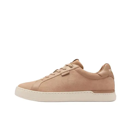 COACH Lowline Skateboard Shoes Men Low-Top Taupe