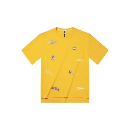 Crayon Shinchan X QIAODAN Dry T-Shirts Men Egg Yellow