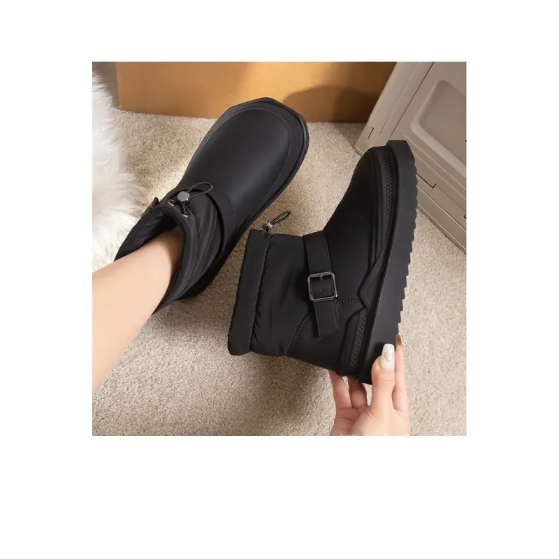 Warrior Short Snow Boots Women's Black-6