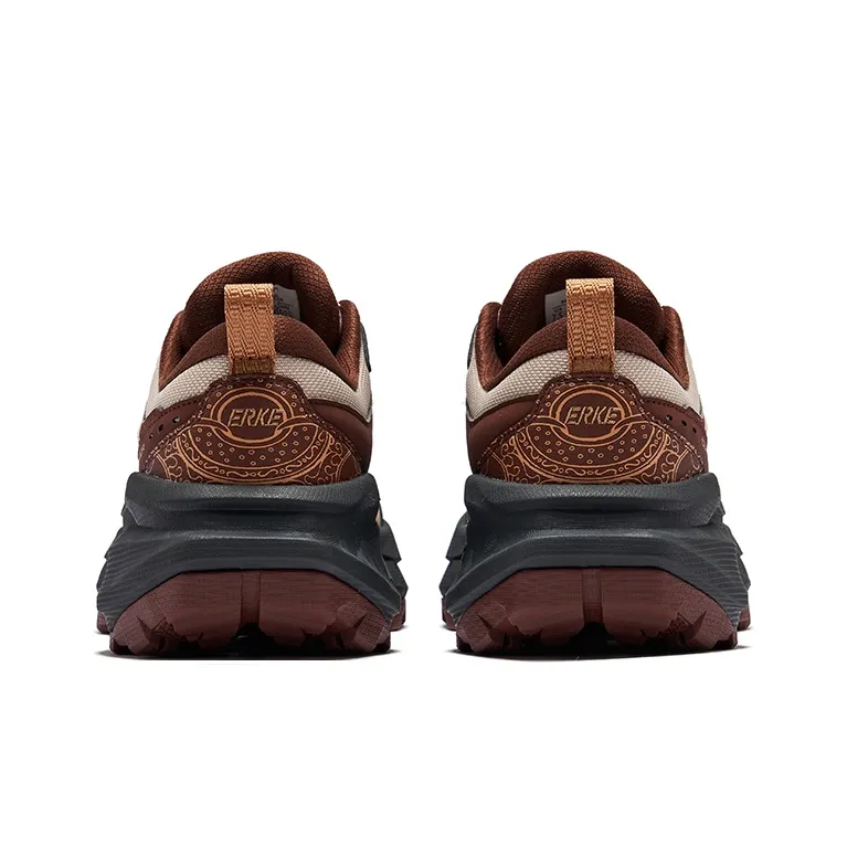 Erke Chunky Sneakers Men Low Top Light Smoke Mocha-3