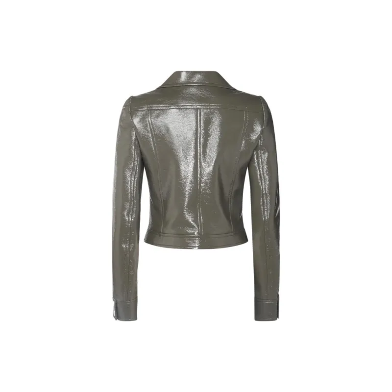 Courrèges Vinyl Reedition Jacket 'Camouflage Green'-1