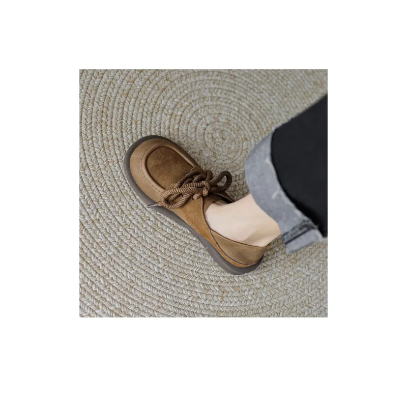 【dme】 Casual Single Shoes 2cm Women's Khaki-3