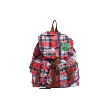 Ceion Keust Nylon Backpack Women's Red/Red & Green/Red & Blue