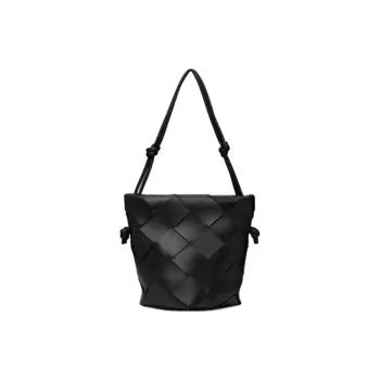Bottega Veneta Sheepskin Shoulder Bag Mini Women's Black