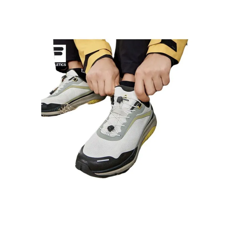 FILA SPD LYNX 2 Anti Slip Wear Resistant Low Top Trail Running Running Shoes Men's White Brown-1