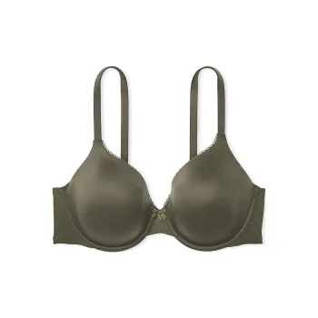 Victoria's Secret Body By Victoria Lightly Lined Full-Coverage Lace-Trim / CO Bra Women's Olive