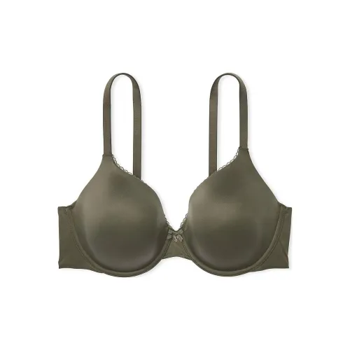 Victoria's Secret Body By Victoria Lightly Lined Full-Coverage Lace-Trim / CO Bra Women's Olive