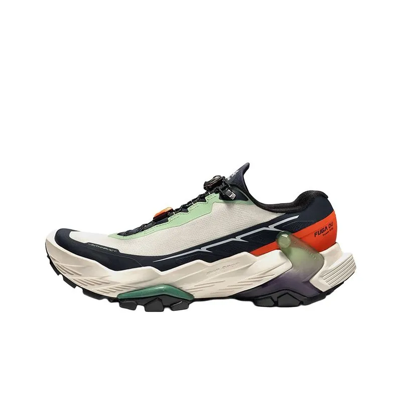 KAILAS FUGA DU Series Running Shoes Men Low Top Dark Violet Ink Black/Unbleached Original Color Midnight Blue FUGA Orange/Midnight Blue Palm Tree Leaf Unbleached Original Color-5