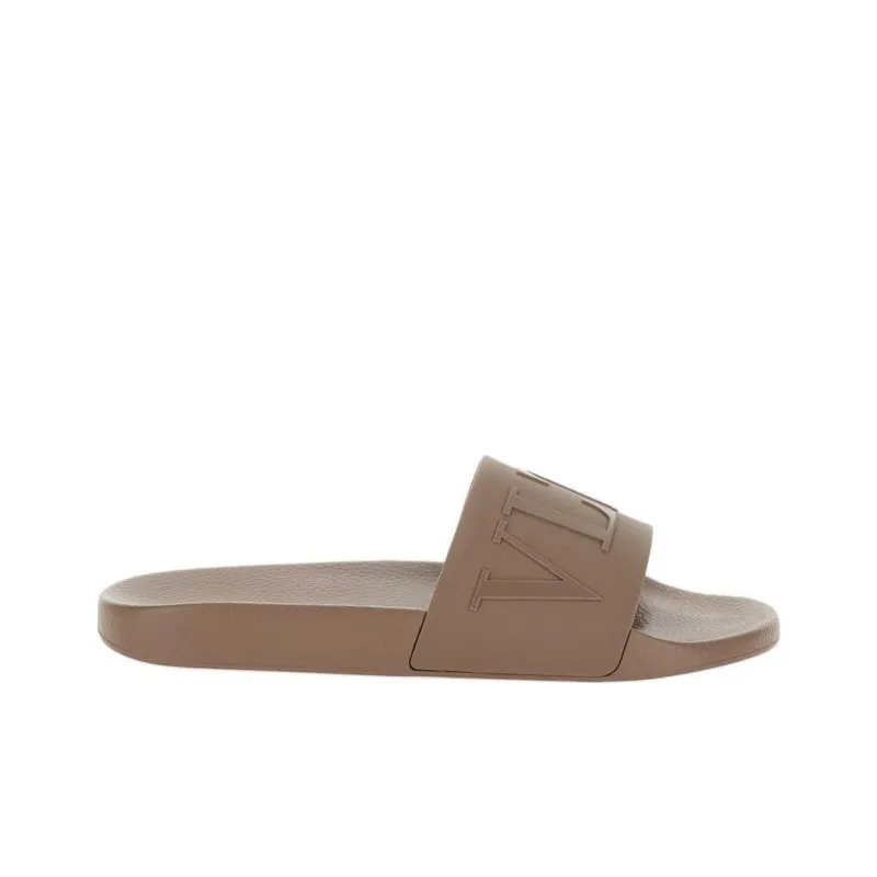 Valentino Vltn Logo Embossed Slip On Slides-1