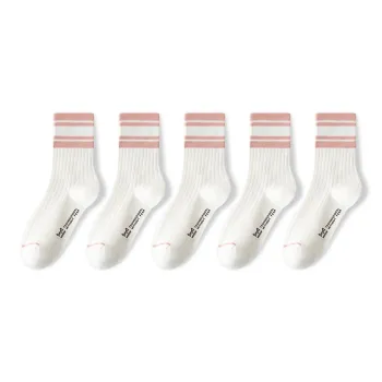 MIIOW Mid Calf Socks Unisex 5 Pack