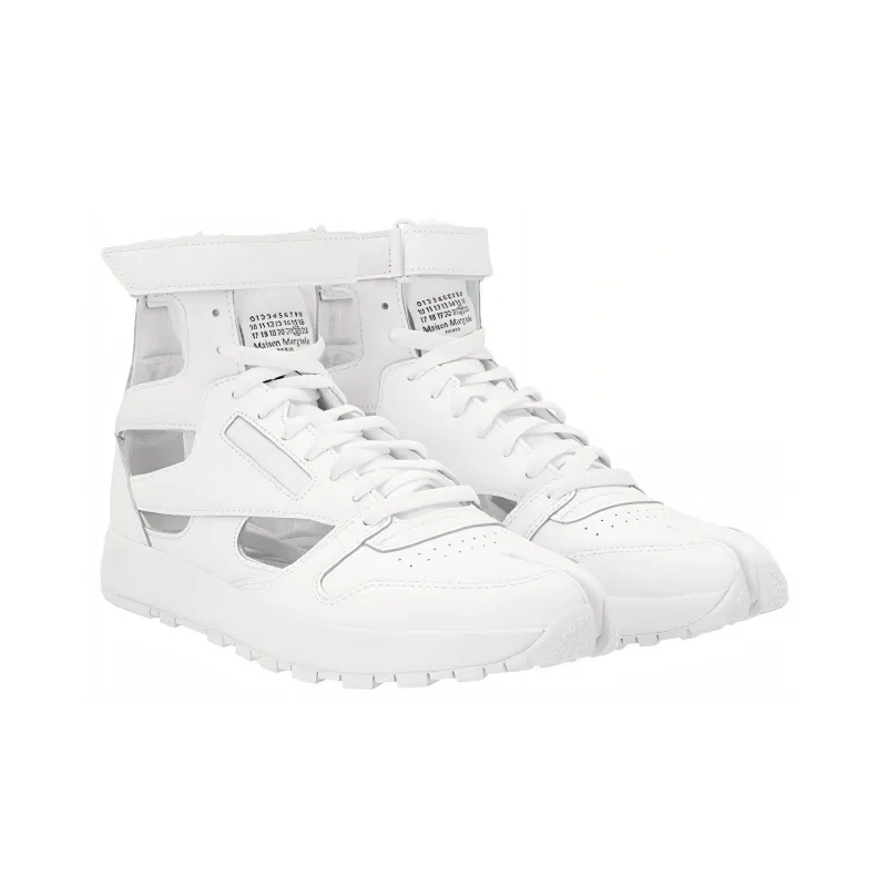 Maison Margiela Tabi Abrasion Resistant Breathable High Top Casual Shoes Men's White-2