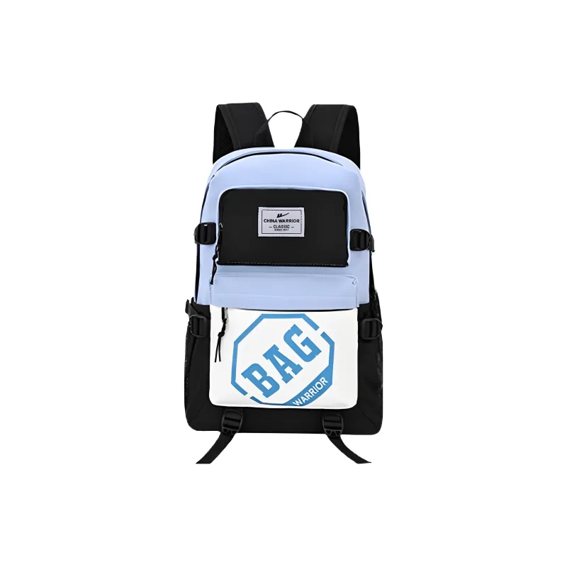 Warrior Nylon Laptop Backpack Regular Unisex Black/White-15