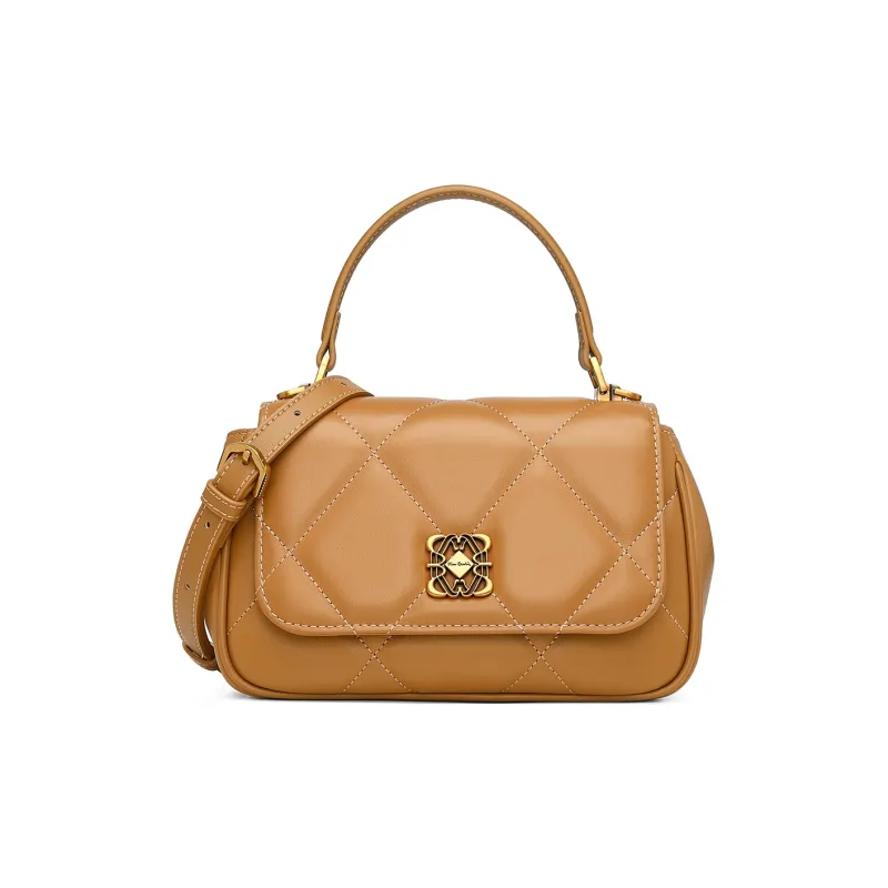 PIERRE CARDIN Top Grain Cow Leather Handbag Crossbody Bag Regular Women's Black/Yellow Brown/Beige-7