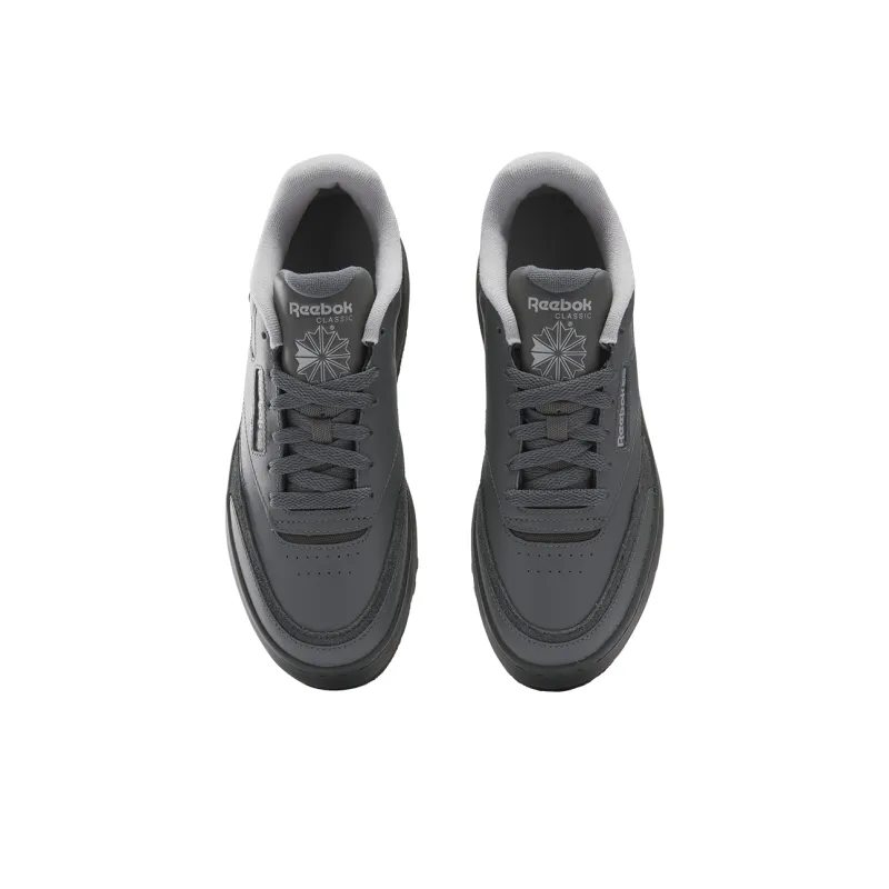 Reebok Club C Anti Slip Wear Resistant Low Top Skateboard Shoes Women's Black-3