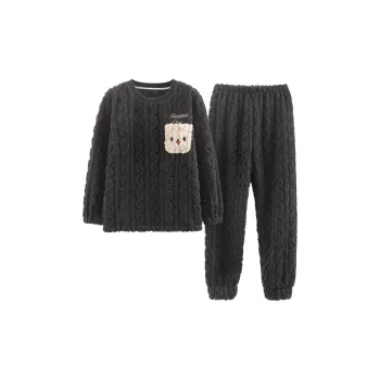 The Story Of The Flower Season Pajama Set Men's Black