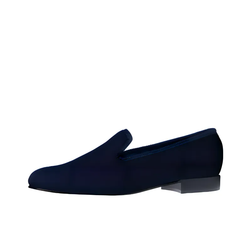 CROCKETT & JONES Albert Loafers Men's Marine Blue-0