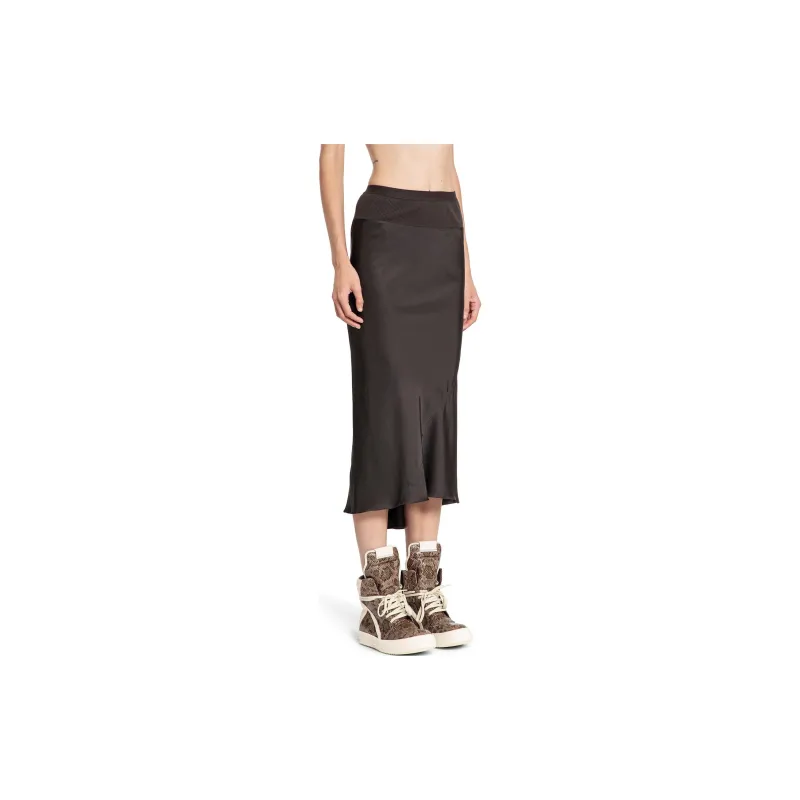 RICK OWENS A line Bias Midi Skirt-2