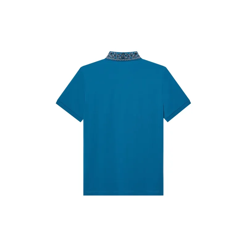 ANDREW MACKENZIE SS24 Polo Shirt Men's Lake Blue-1