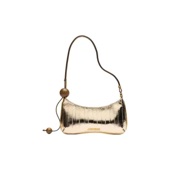 Jacquemus Blind Eel Leather Handbag Shoulder Bag Women's Gold