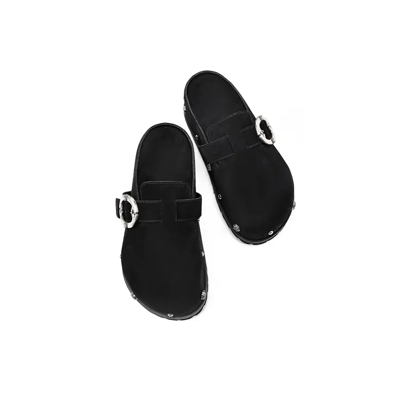 KMD Wrap toe Slippers Women's Black-2