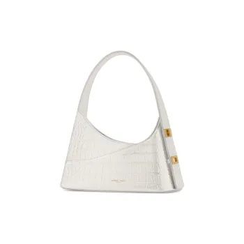 APEDE MOD Twist Leather Handbag Small Size Women's Ivory