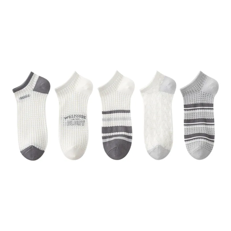 Lan Miao Ankle Socks Men's 5 Pack-0