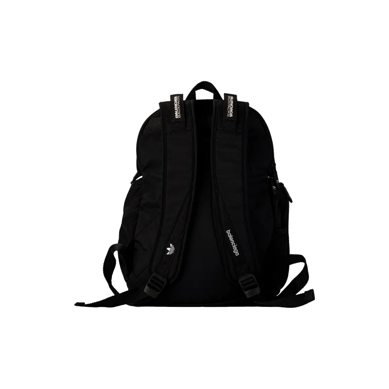 Balenciaga Adidas Collaboration Nylon Backpack Men's Black & Blue-4