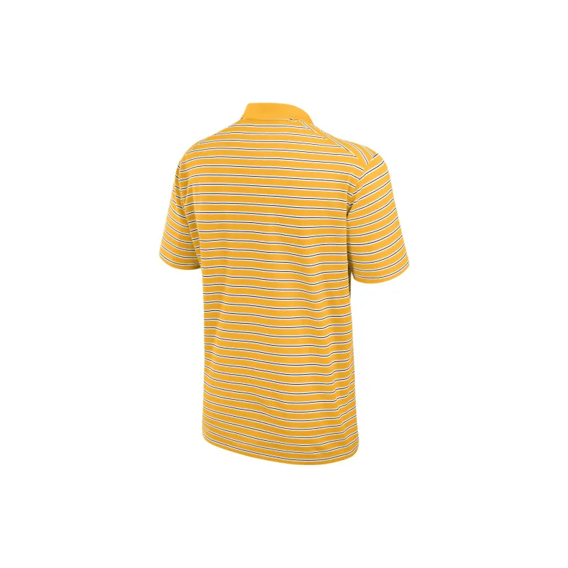 Nike West Virginia Mountaineers Primetime Victory Striped Men's Nike Dri FIT College Polo-1