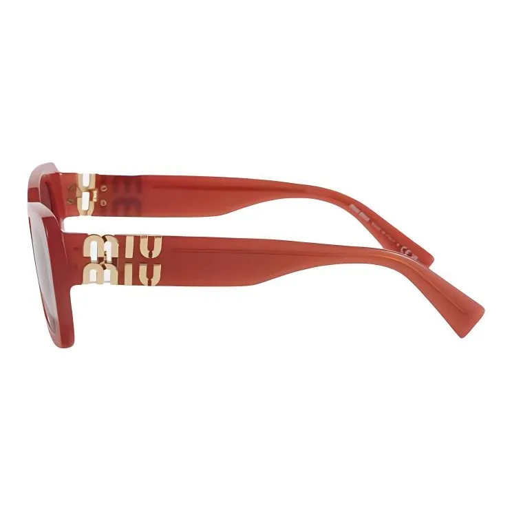 MIU MIU Plate And Metal Square Sunglasses Women's Black/Pink/White/Tortoiseshell-4