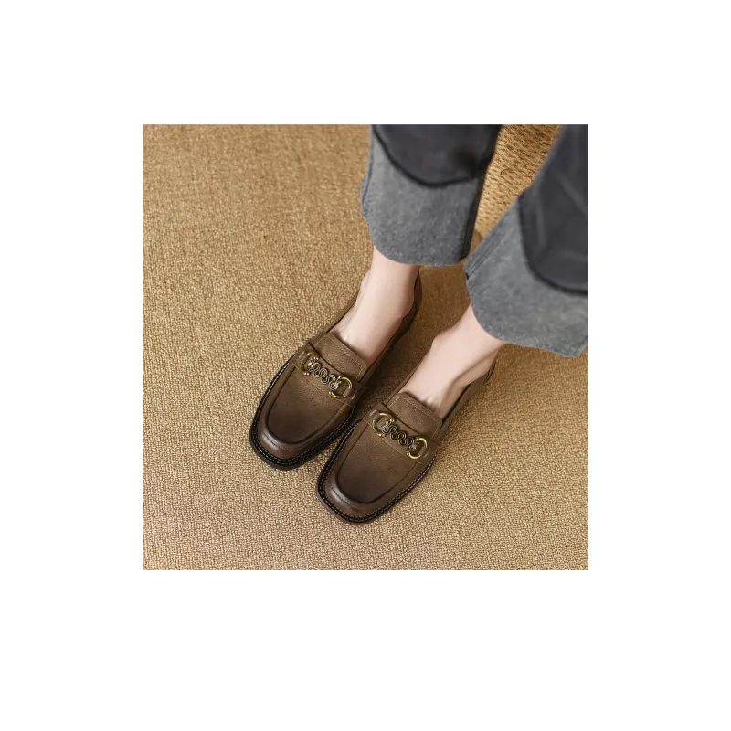 F·LOVES·f Loafers 4cm Women's Brown-3