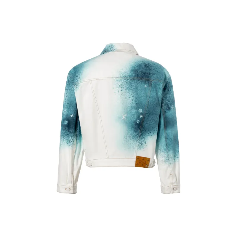 LOUIS VUITTON Pre Owned 20's Spray paint Denim Jacket-1